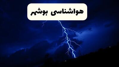 وضعیت آب و هوا بوشهر فردا جمعه ۲۹ فروردین ماه ۱۴۰۴ | هواشناسی بوشهر ۲۹ فروردین ماه