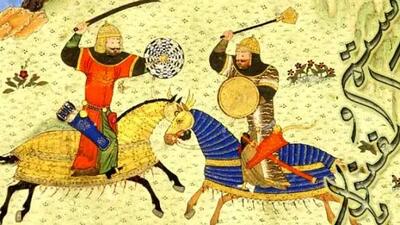اسفندیار بر گیتى چشم فرو مى‌بندد