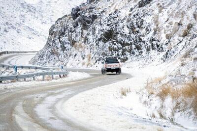 بارش برف در بخش کوهستانی لاریجان آمل