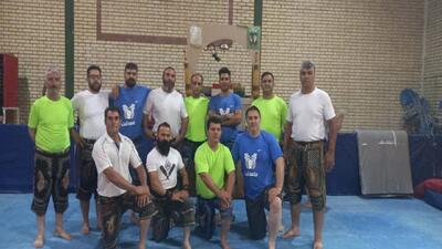 زنگ مرشد در زورخانه  ماهدشت به صدا درآمد + عکس