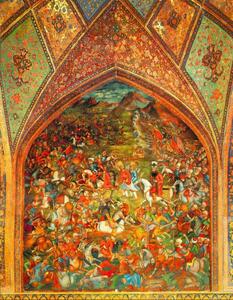 شاهکار هنرمندان چیره‌دست دوره صفویه در کاخ چهل ستون اصفهان