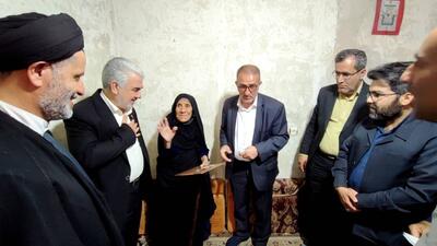 دیدار استاندار از خانواده معزز شهید علیرضا معصومی دیزگانی