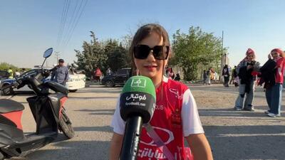 گفت و گو با کودکان خردسال قبل از بازی پرسپولیس و سپاهان