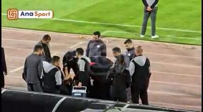مدافع سپاهان به بیمارستان منتقل شد