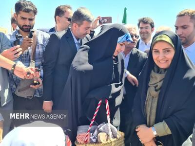 وزیر راه و شهرسازی از آبشار نمکی خور بازدید کرد