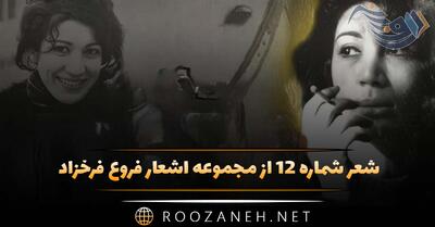 شعر شماره ۱۲ از مجموعه اشعار فروغ فرخزاد؛ بیش از اینها ، آه ، آری بیش از اینها میتوان ...