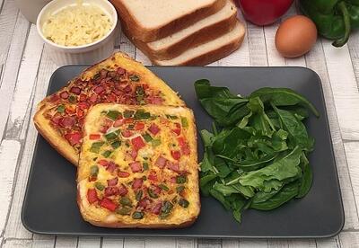 طرز تهیه صبحانه لاکچری تنها با یک نان تست+ فیلم - آینه فردا