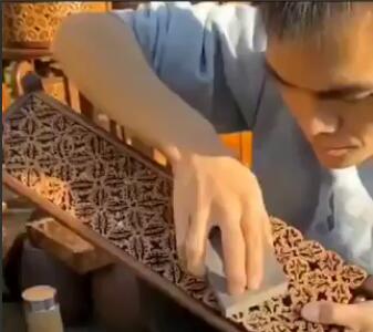 استفاده از پوست گردو به عنوان اثر هنری