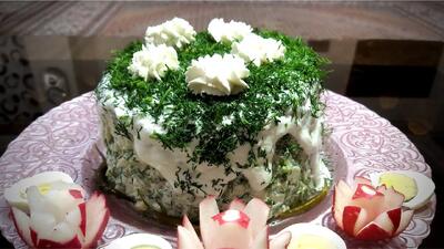طرز تهیه سالاد پیازچه و سیب زمینی