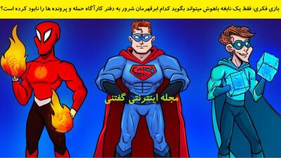 بازی فکری: فقط یک نابغه باهوش میتواند بگوید کدام ابرقهرمان شرور به دفتر کارآگاه حمله و پرونده ها را نابود کرده است؟