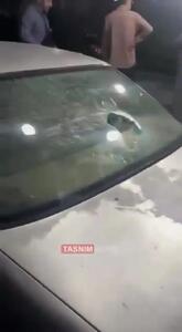 لحظاتی بعد از درگیری ارذل و اوباش خیابان بهشتی + فیلم