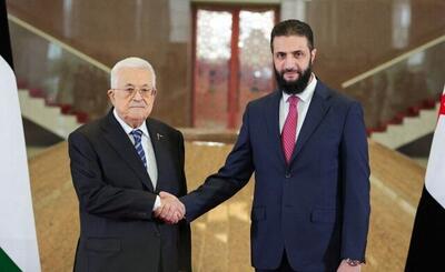 حمایت الجولانی از آتش‌بس فوری در غزه در دیدار با محمود عباس