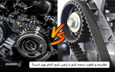 مقایسه و تفاوت تسمه تایم با زنجیر‌تایم؛ کدام بهتر است؟