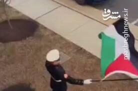 حمایت از مردم فلسطین به سبک سرباز آمریکایی+ فیلم