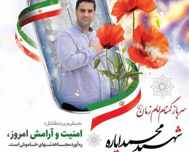 شهادت یکی از سربازان گمنام امام زمان (عج) مازندران