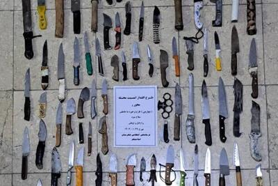 کشف ۱۶۰ سلاح سرد و دستگیری متهمان در طرح امنیتی اسلامشهر