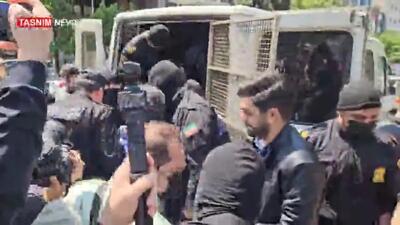 فیلم 6 گنده لات وحشت آفرین در شهید بهشتی تهران در بازداشت پلیس