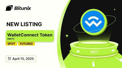 توکن (WalletConnect (WCT اکنون پس از راه‌اندازی در۲۷ فروردین دربیت یونیکس قابل معامله است