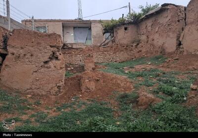 رانش زمین در روستای گلی بجنورد- عکس صفحه استان تسنیم | Tasnim