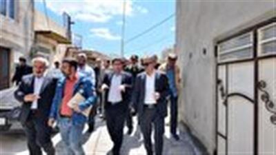 بازدید فرماندار سنندج از روستای نران / برنامه‌ریزی برای مراسم بزرگداشت سنجرخان وزیری