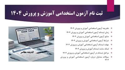 آزمون استخدامی آموزش و پرورش | زمان برگزاری آزمون استخدامی آموزش و پرورش