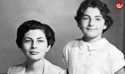 عکسی دیده نشده از ثریا اسفندیاری ۷۴ سال پیش در کنار دختر خوانده اش | اقتصاد24