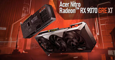 ایسر به اشتباه کارت گرافیک RX 9070 GRE XT NITRO را لیست کرده است!