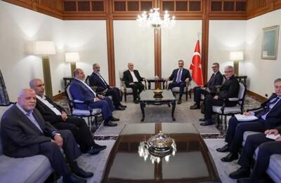 دیدار فیدان با هیئت حماس  در آنکارا