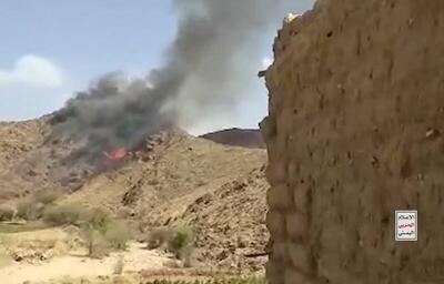 فیلم/ لحظه شکار پهپاد آمریکایی MQ-۹ در صنعا