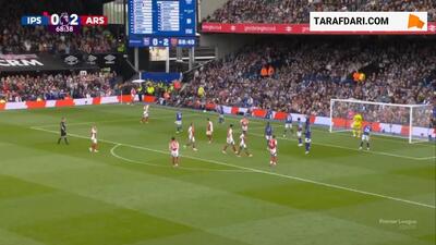 گل دوم لیاندرو تروسار به ایپسویچ (ایپسویچ 0-3 آرسنال) - پارس فوتبال