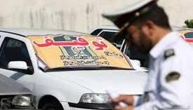 توقیف خودروی پژو ۴۰۵ به دلیل حرکات خطرناک