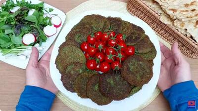 طرز تهیه کوکوی بهاره اصل گیلان فقط با باقالی و شوید