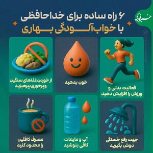 اینفوگرافی/ برای مقابله با خواب‌آلودگی بهاری چه کار کنیم؟ | اقتصاد24