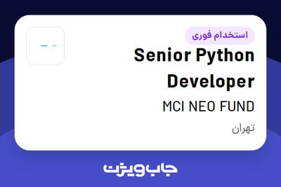 استخدام Senior Python Developer در MCI NEO FUND