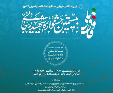 بررسی عملکرد ۲۱۱۲ دستگاه اجرایی در جشنواره شهید رجایی