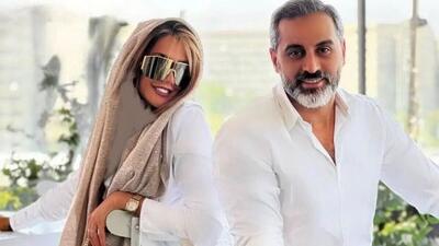 عکس های عاشقانه های زن و شوهری  علیرام نورایی و همسرش در کوچه های رمانتیک تهران ! + عکس ها