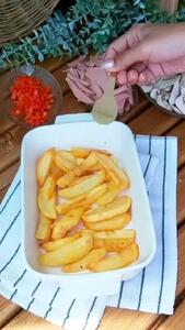 سیب زمینی و پنیر داغ فوری و خوشمزه + فیلم
