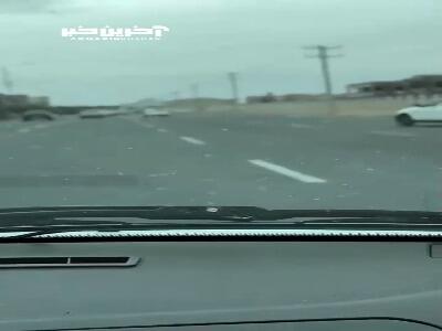 حرکات جنون آمیز راننده کوییک در معابر زاهدان