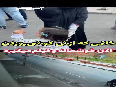 عجیب‌ترین خانم فیلم بردار از صحنه بازسازی سرقت