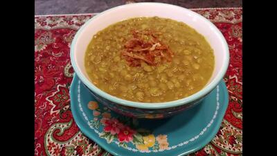 طرز تهیه آسان خوراک ململی (عدسی سنگکی) در منزل (فیلم)