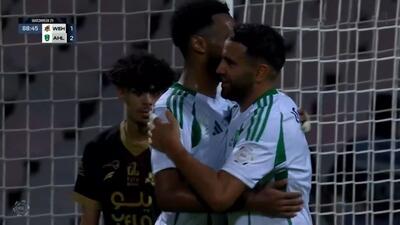 گل سوم الاهلی عربستان به الوحده عربستان (ریاض محرز)