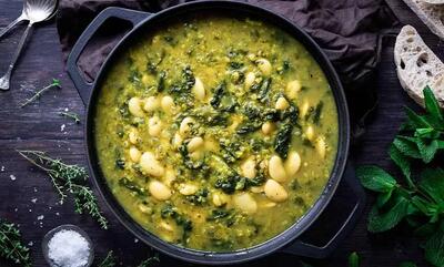 طرز تهیه خورشت محلی اسفناج قالی - سبک ایده آل