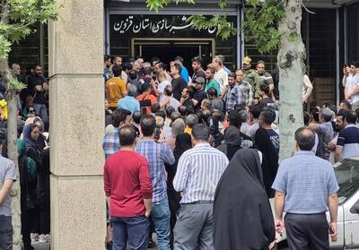 تجمع معترضان مسکن ملی در قزوین + فیلم - تسنیم