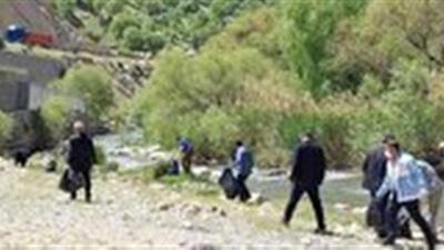 پاکسازی طبیعت رودخانه منج لردگان