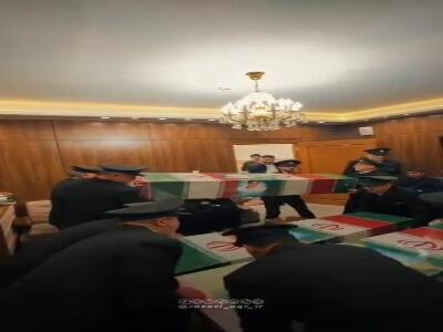 استقبال از پیکر شهدای تازه شناسایی‌شده در حرم رضوی