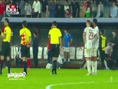 جنجال در لیگ عراق و هجوم هواداران به داخل زمین