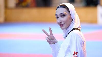 مبارزه مبینا نعمت زاده و حریفی از کره جنوبی