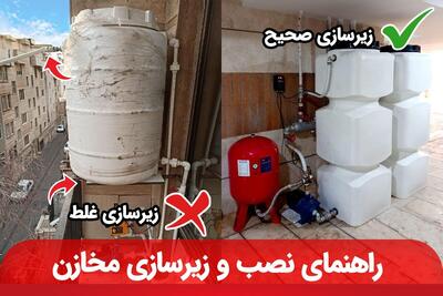 راهنمای جامع نصب مخزن آب؛ زیرسازی اصولی مخازن