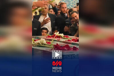 استقبال خادمان آستان مقدس رضوی از پیکر مطهر شهدای تازه شناسایی شده