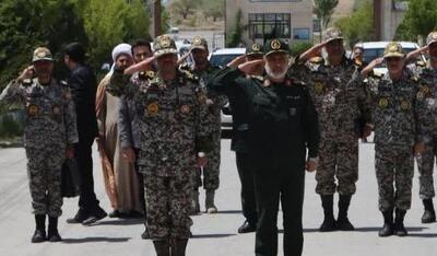 بازدید امیر سرتیپ صباحی‌فرد و سردار حاجی‌زاده از گروه پدافند هوایی خنداب